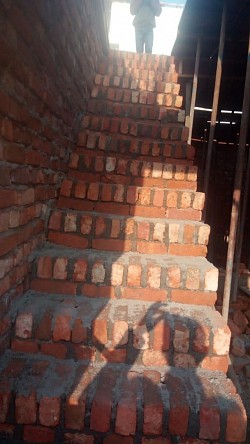 Unfinished stair